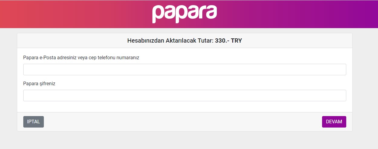 Papara Ödeme Yöntemi